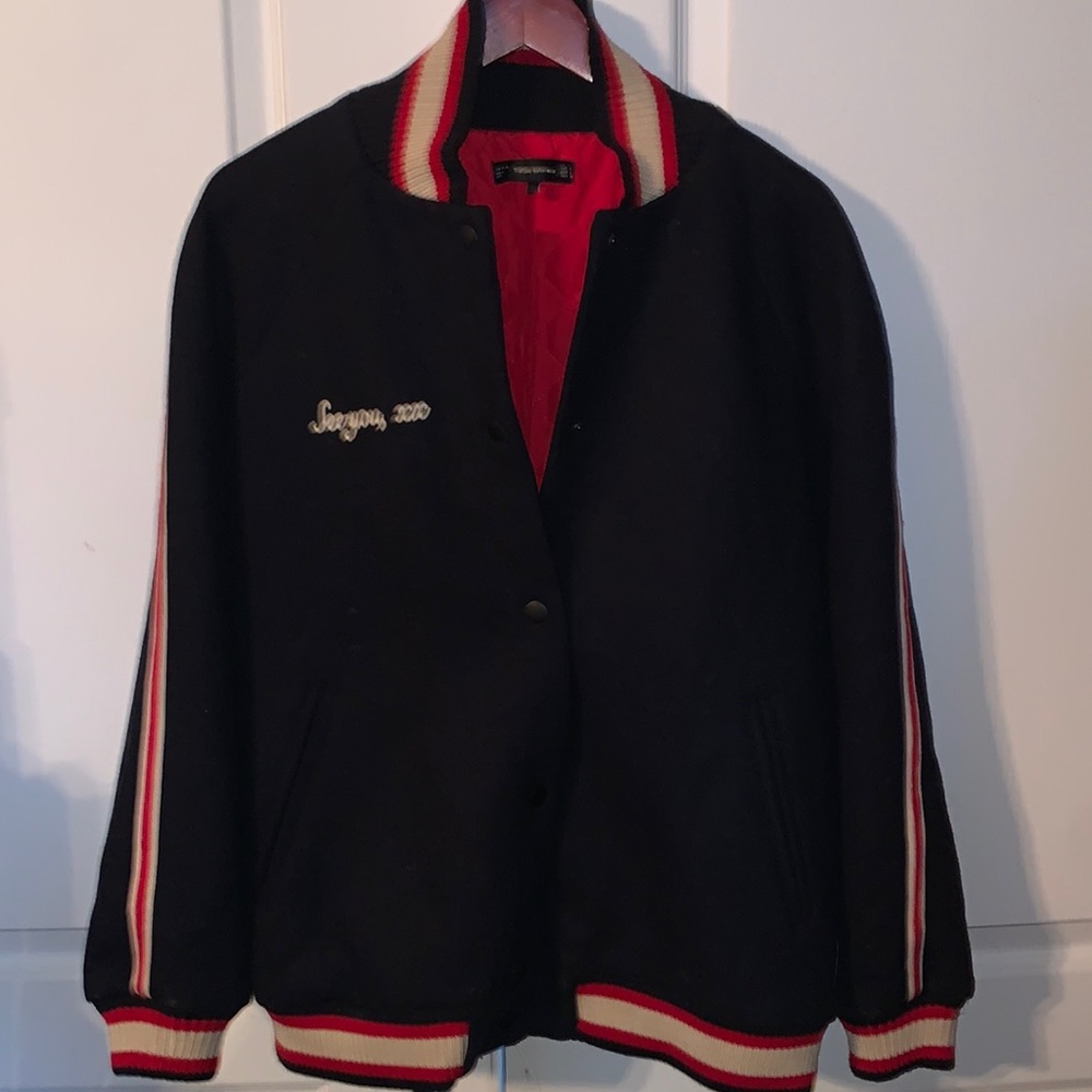Zara jacket in navy blue